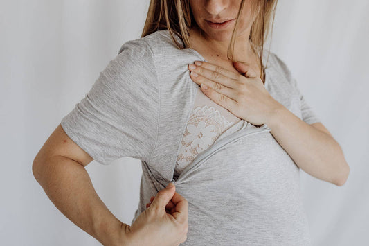 3 In 1 Labour, Delivery And Nursing Gown: Grey / L