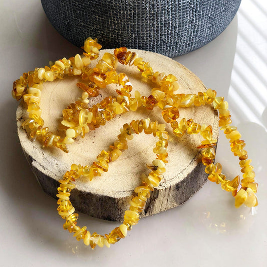 Amber Chip Bracelets