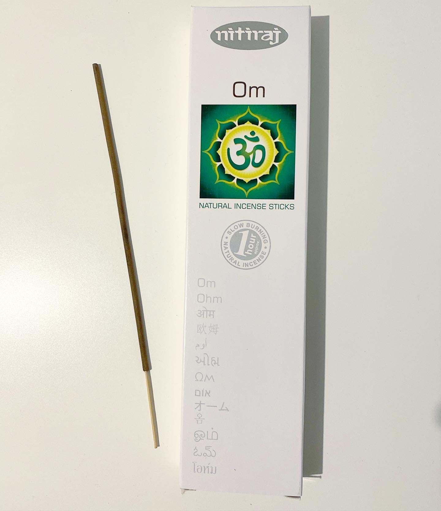 Nitiraj Platinum - OM - Natural Incense Sticks