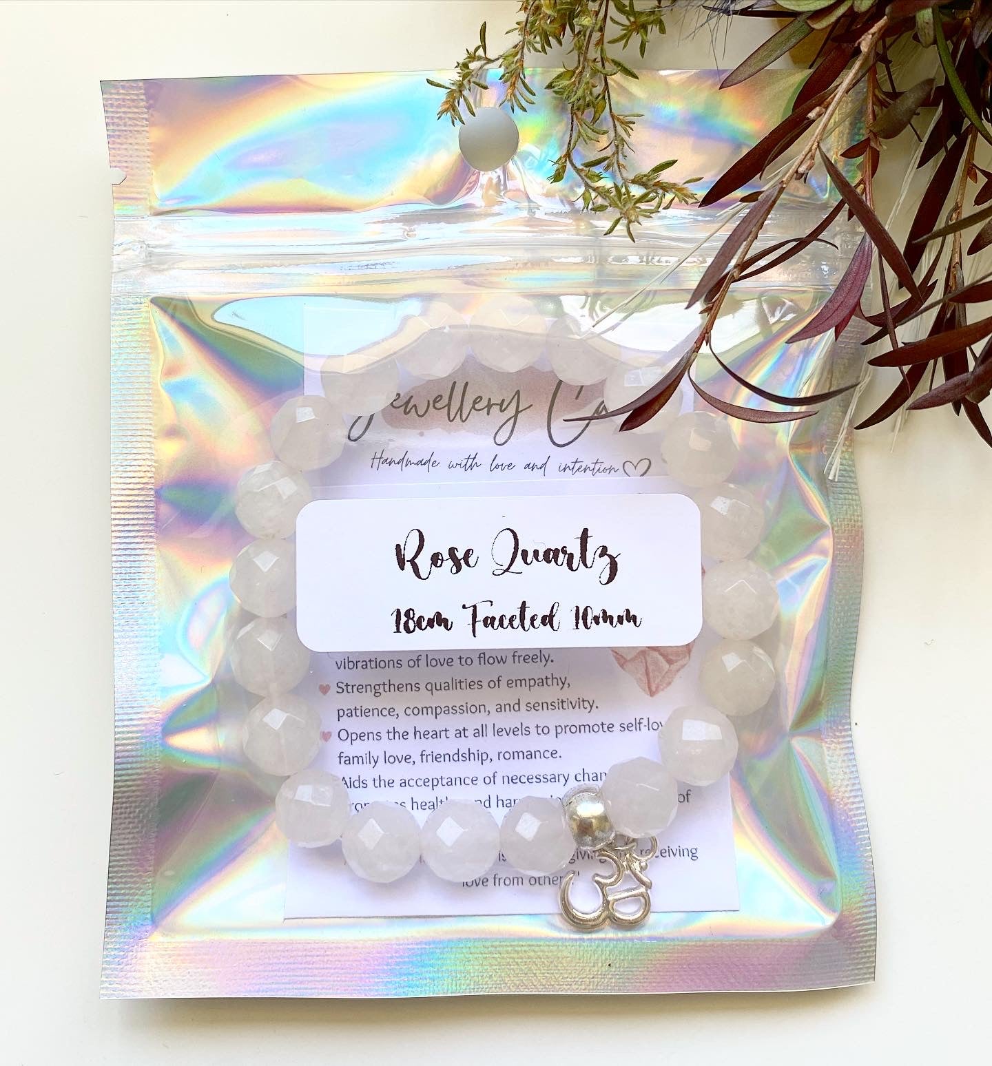 Rose Quartz Charm Bracelet