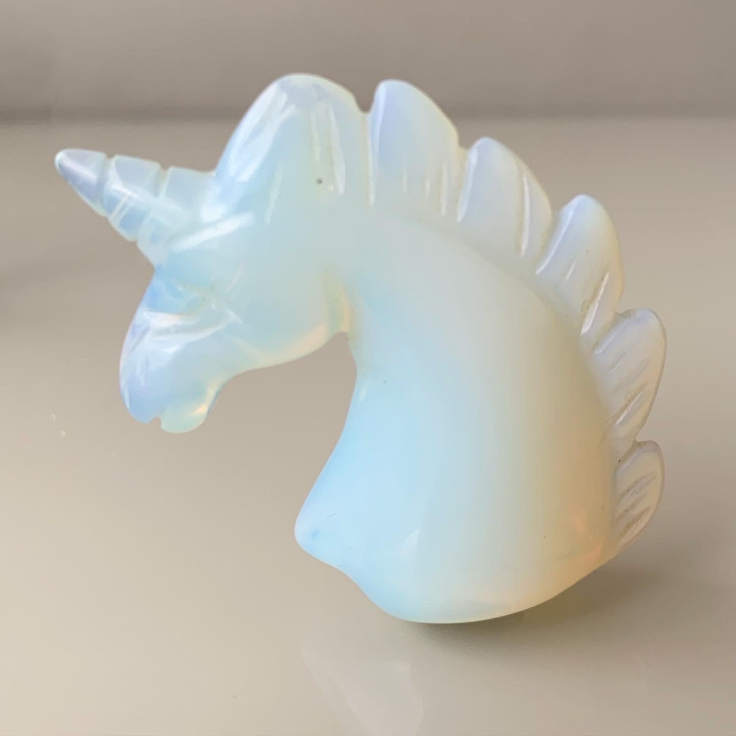 Unicorn Fluorite Statue