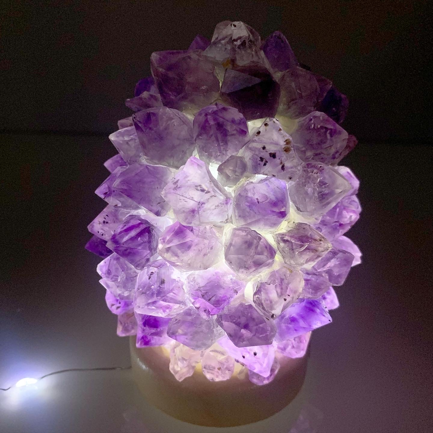Amethyst 💎 Gemstone Lamp