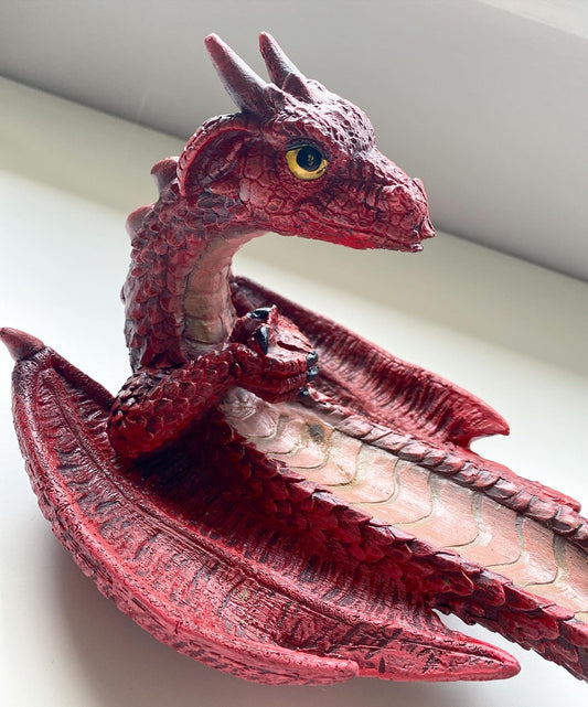 Dragon 🐉 Incense Stick Cone Candle Holder Burner - Statue Figurine