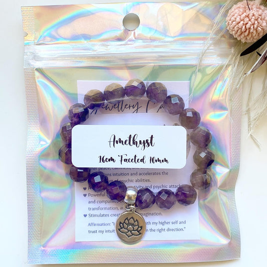 Amethyst Charm Bracelet