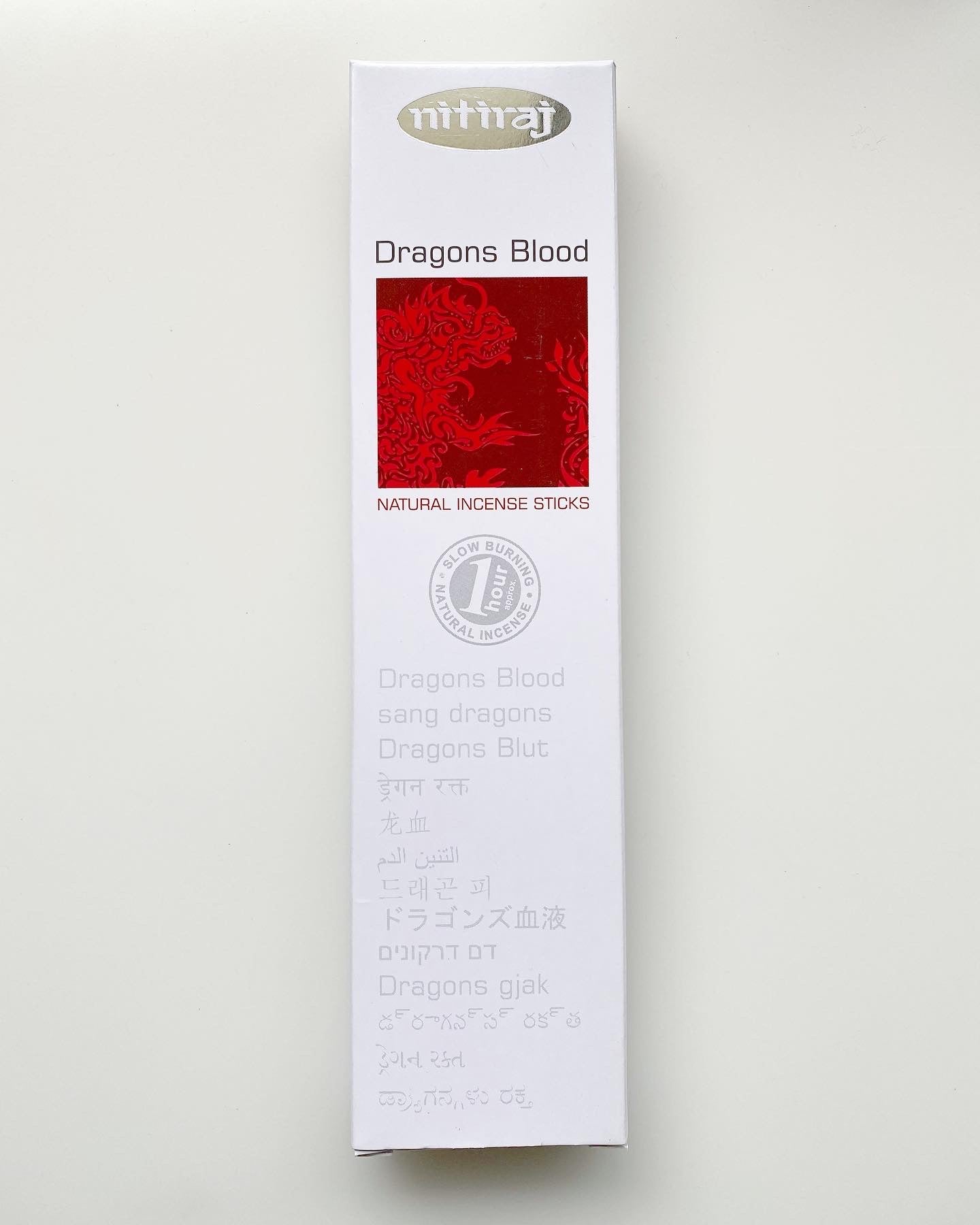 Nitiraj Platinum ๐ Dragons Blood - Natural Incense Sticks