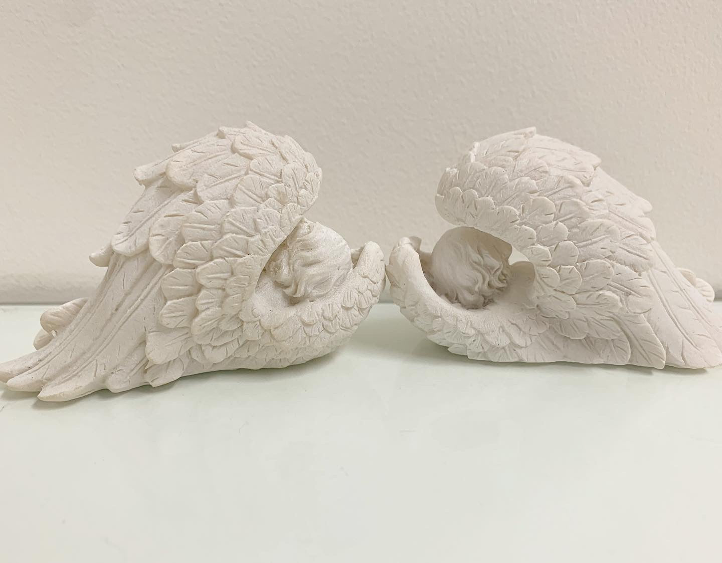 Sleeping Baby Cherub Angel in Wings