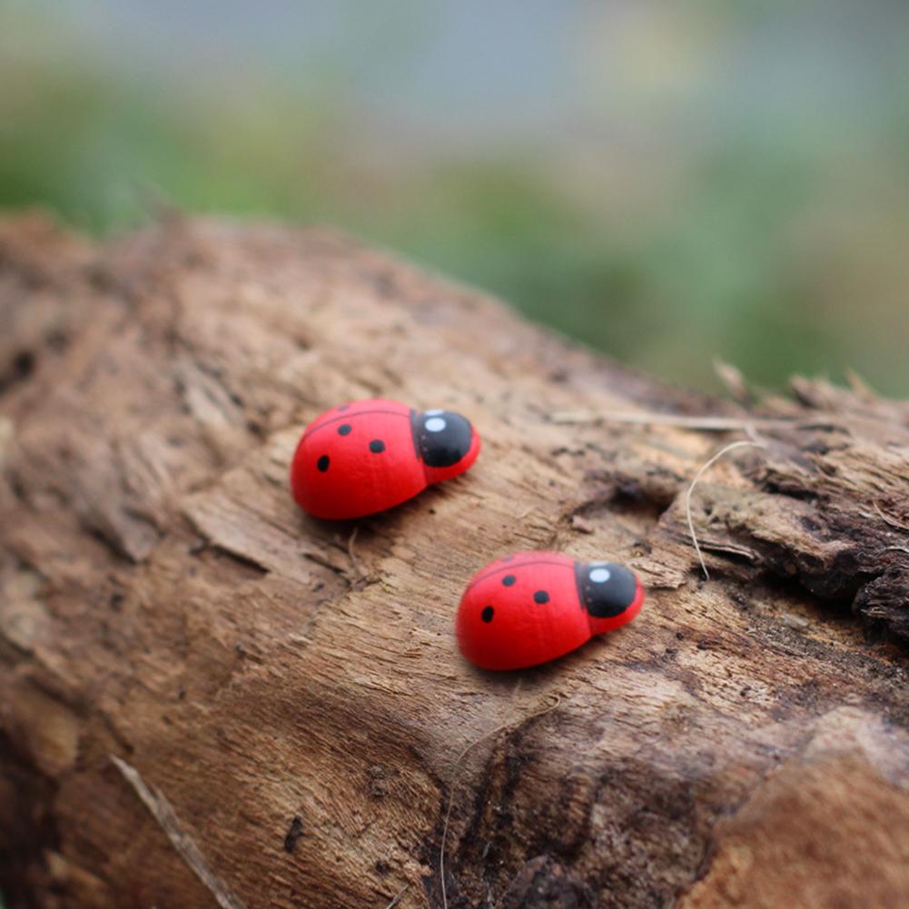 Miniature Wooden Ladybug - Red