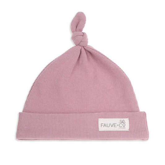 Wanderer Organic Beanie Rosy Mauve: 0-3M