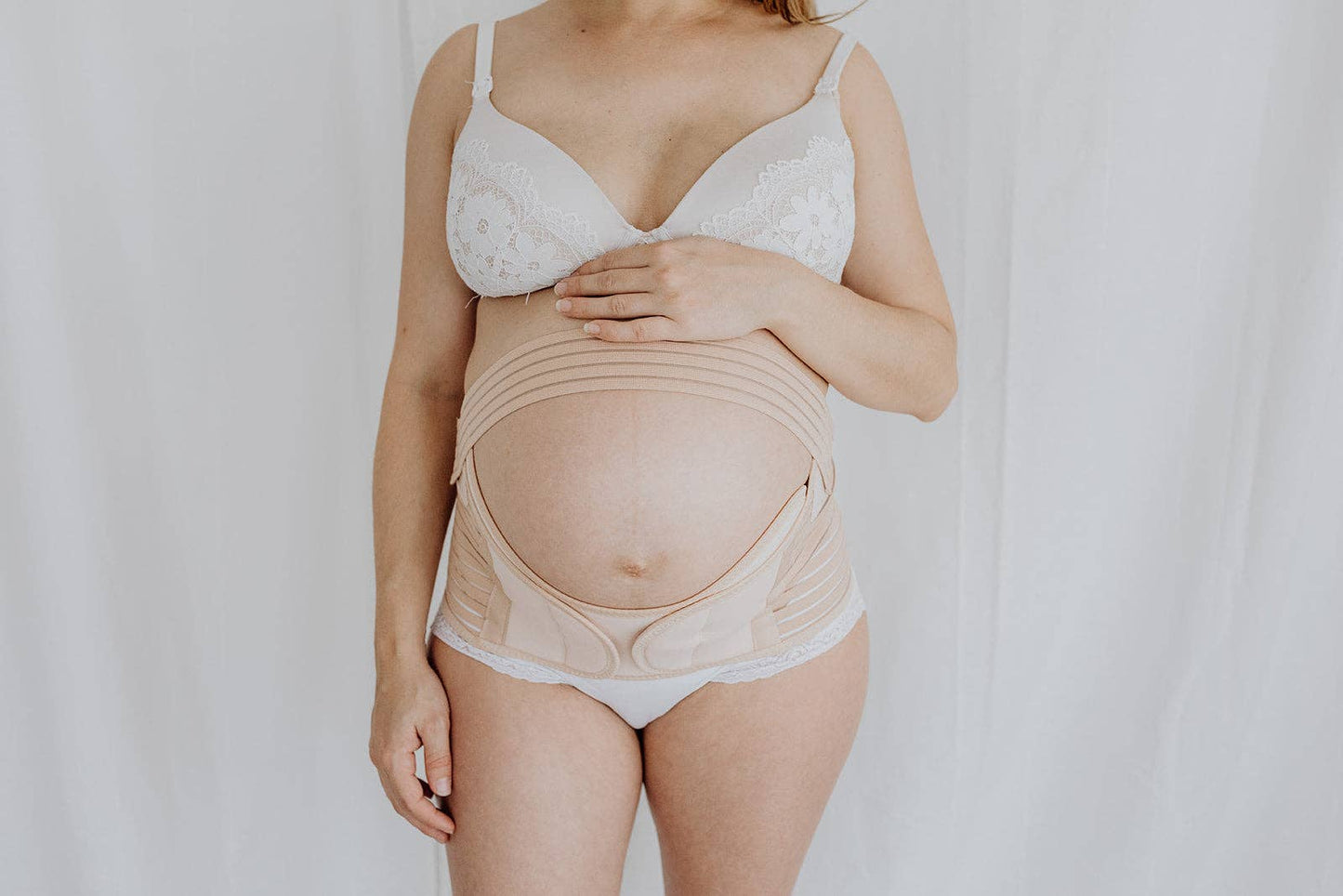 Pregnancy Support Belly Belt: Nude / 12-14
