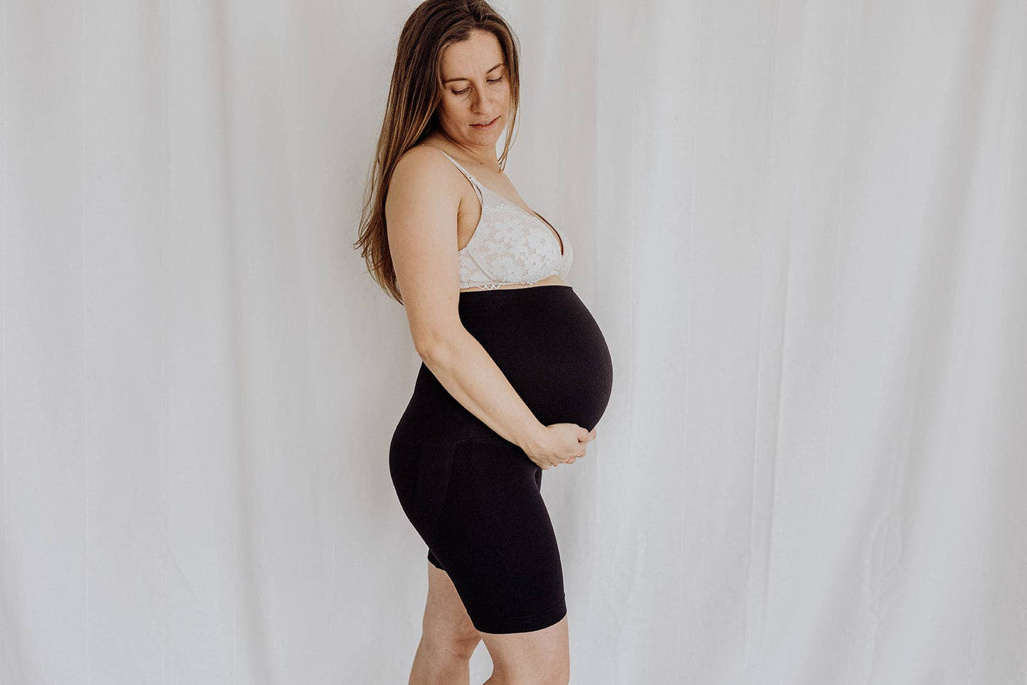 Postpartum Recovery Support Wear Shorts: Black / 14