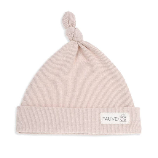 Wanderer Organic Beanie Latte: 0-3M