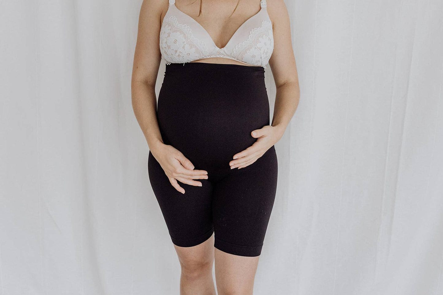 Postpartum Recovery Support Wear Shorts: Black / 14