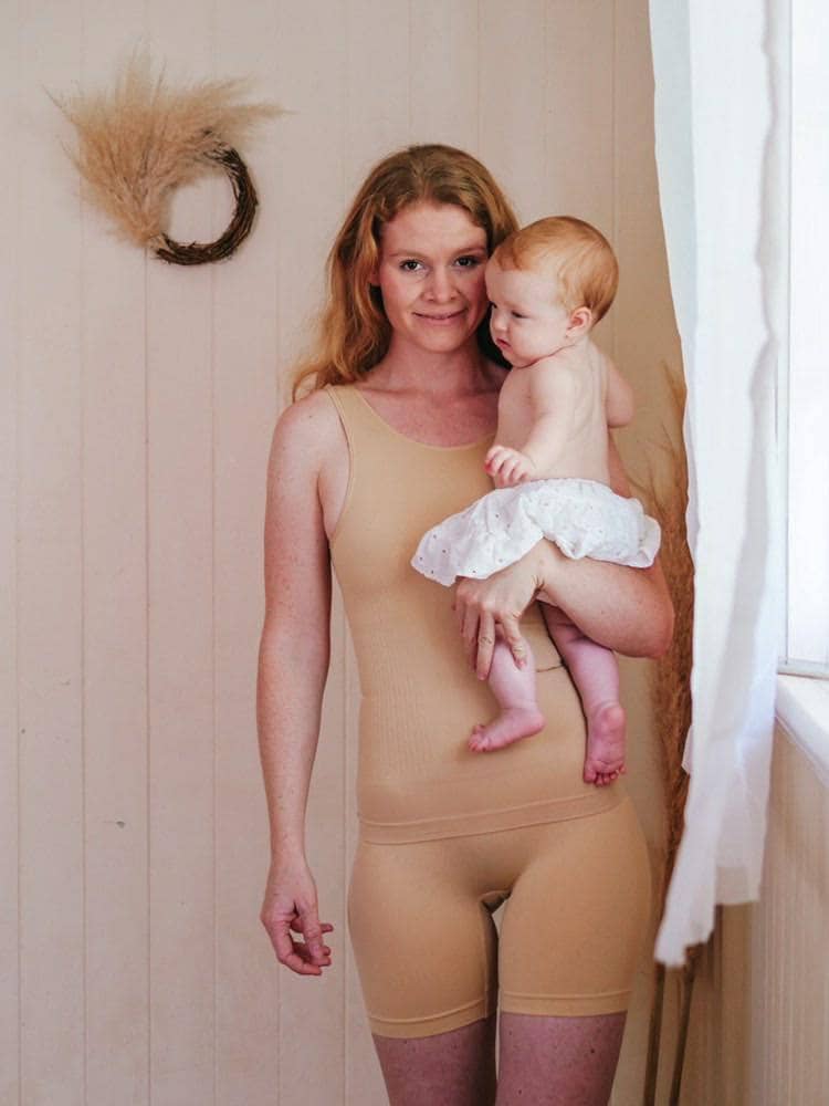 Postpartum Recovery Support Wear Shorts: Black / 14