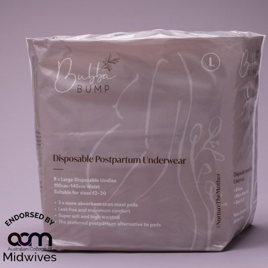 Disposable Postpartum Underwear: One Pack (8 Pairs) / Large (12-14)