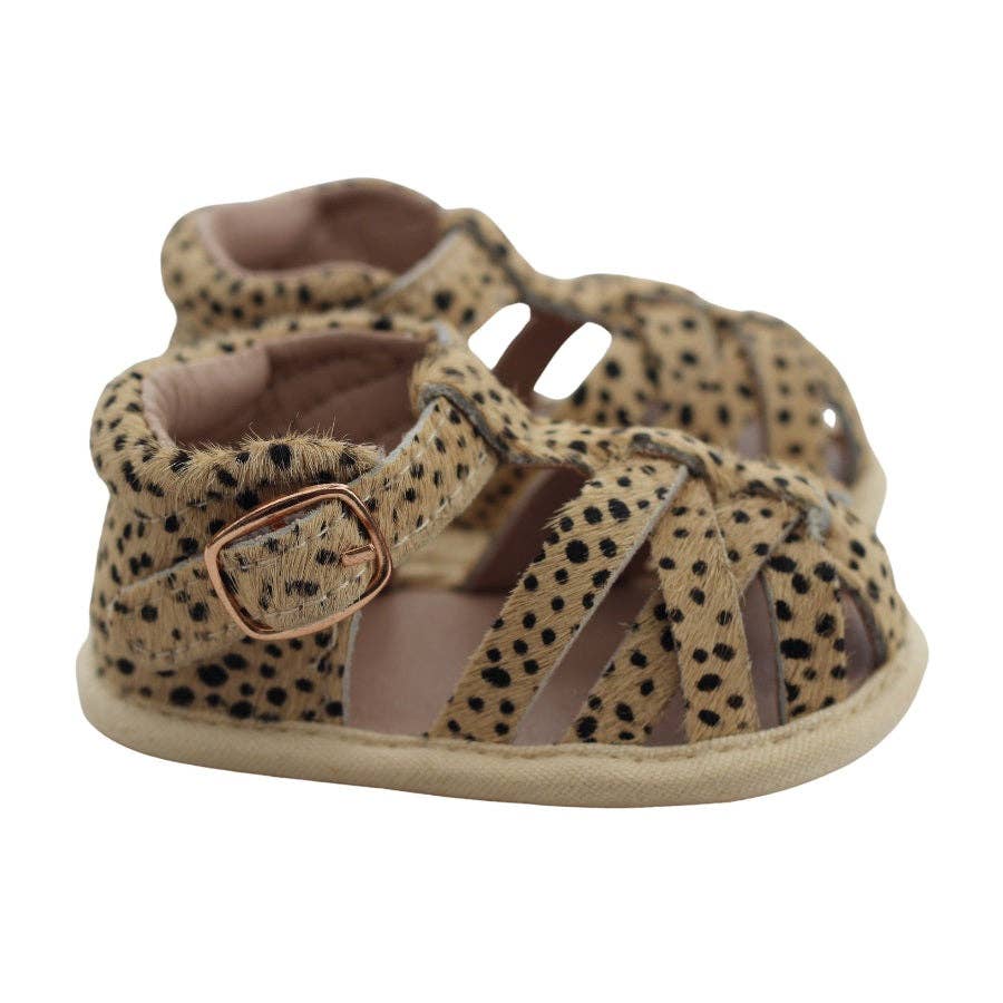 Dakota Leather Sandals Leopard: Leopard Print / 2 (0-6M / 11cm)
