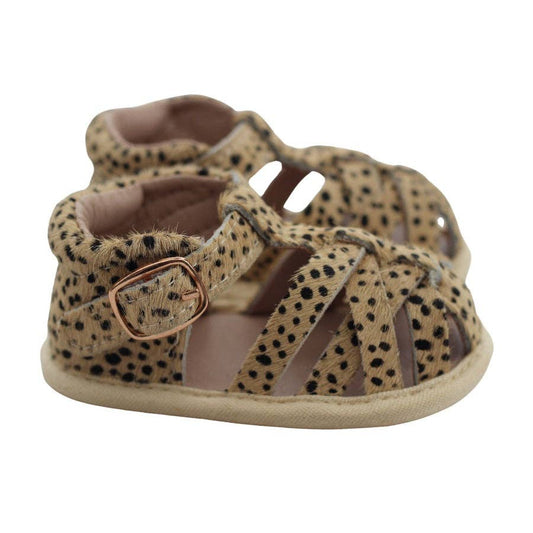Dakota Leather Sandals Leopard: Leopard Print / 2 (0-6M / 11cm)