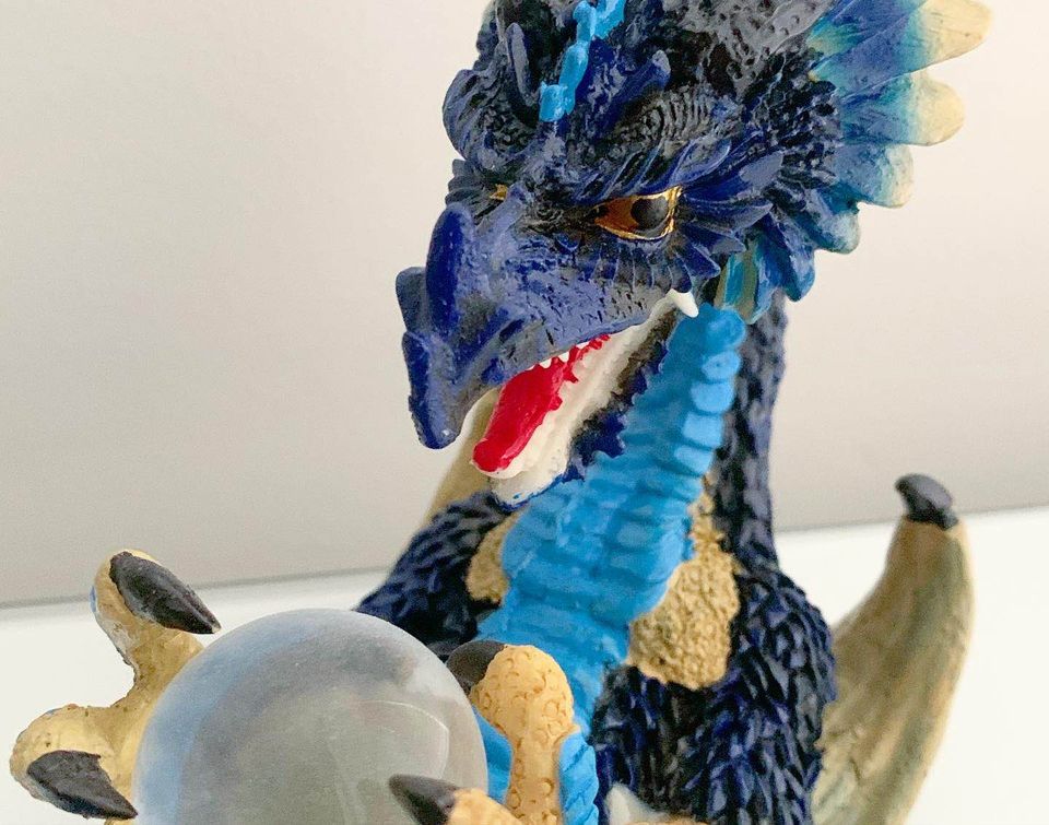 Dragon 🐉 Incense Burner with Crystal Ball 🔮