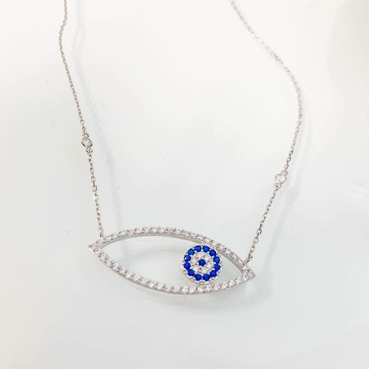 Evil Eye 🧿 Sterling Silver Necklace