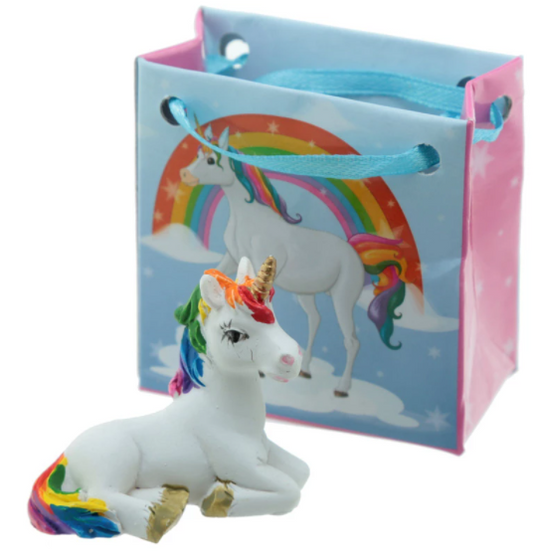 Miniature Rainbow Unicorn Figurine