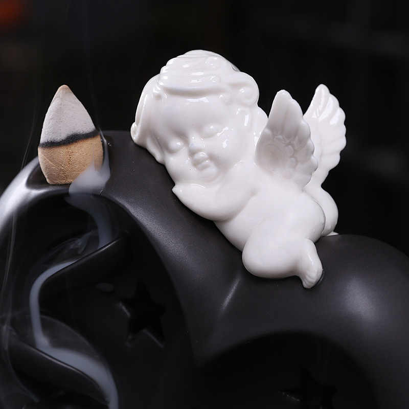 Angelic LED Heart Backflow Incense Burner