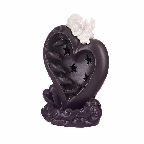 Angelic LED Heart Backflow Incense Burner