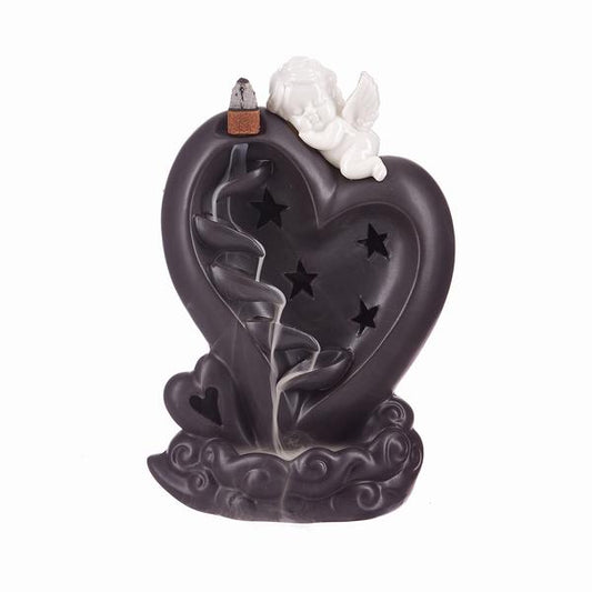 Angelic LED Heart Backflow Incense Burner