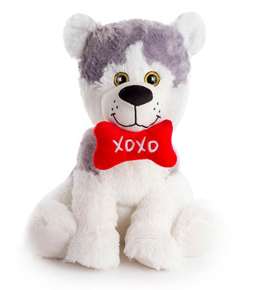 Mr Husky Puppy  🐶 with "Xoxo" Bone