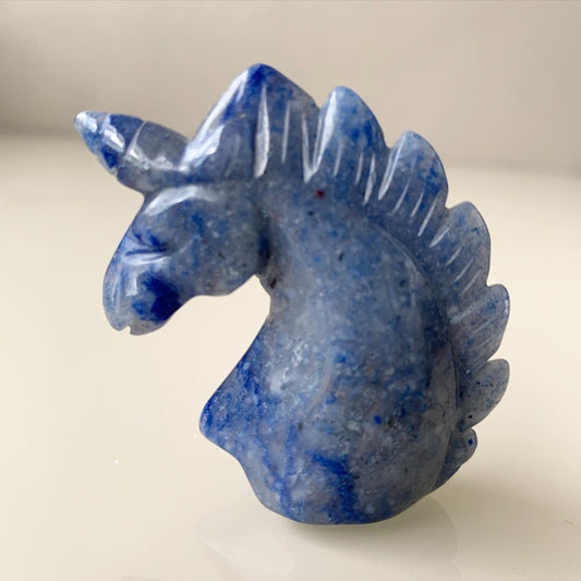 Unicorn Sodalite Statue
