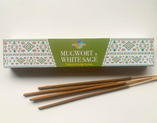 Sacred Elements - Mugwort & White Sage Incense Sticks