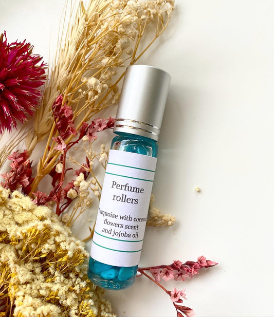 Turquoise | Coconut Flower Perfume Oil Roller