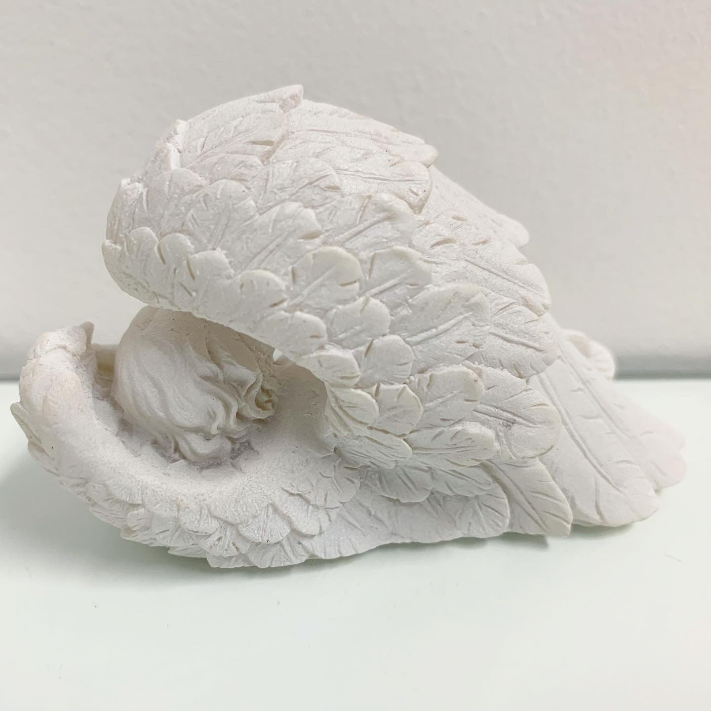 Sleeping Baby Cherub Angel in Wings