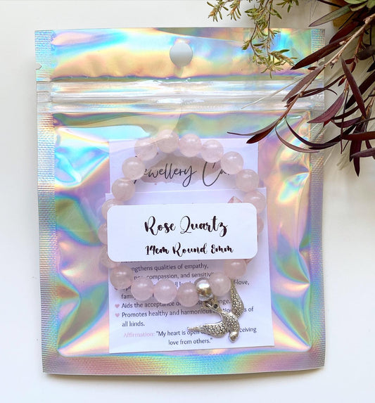 Rose Quartz Charm Bracelet