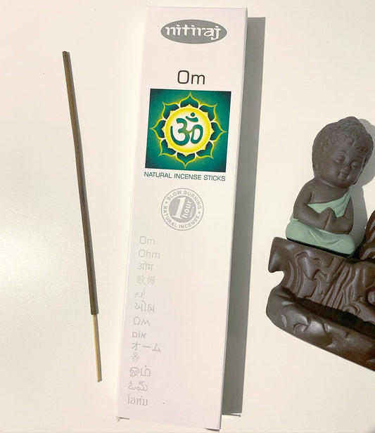 Nitiraj Platinum - OM - Natural Incense Sticks