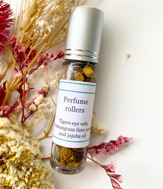 Tigers Eye | Lemongrass Lime Perfume Oil Roller