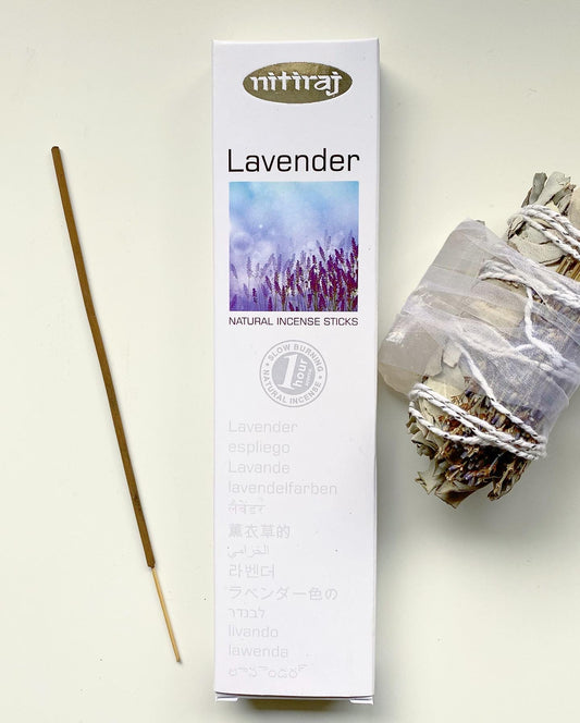 Nitiraj Platinum - Lavender - Natural Incense Sticks