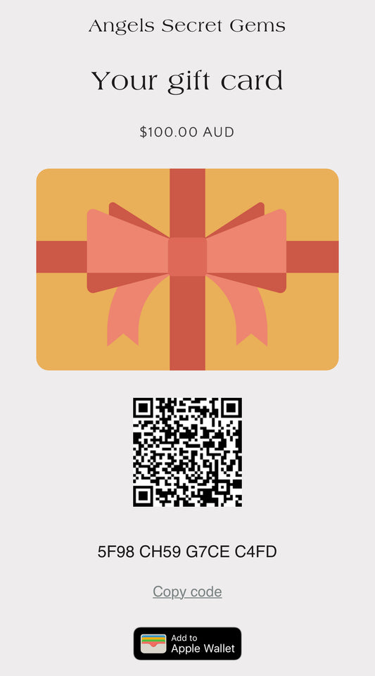 Angels Secret Gems Gift Card