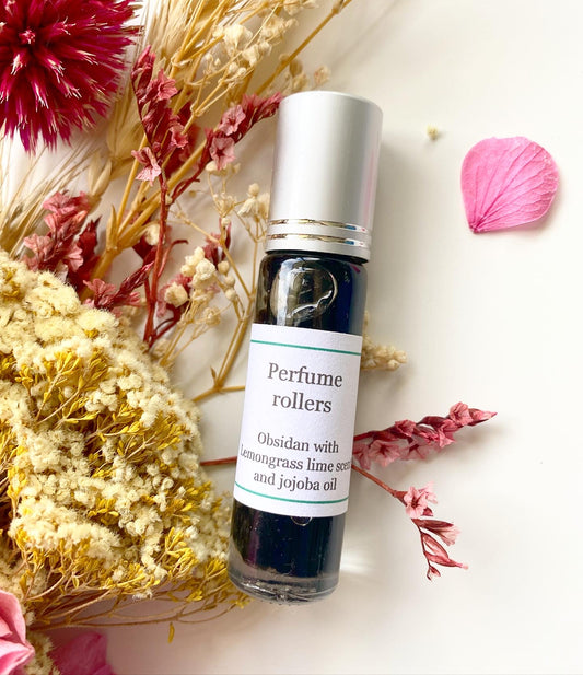 Obsidian | Lemongrass Lime Perfume Oil Roller