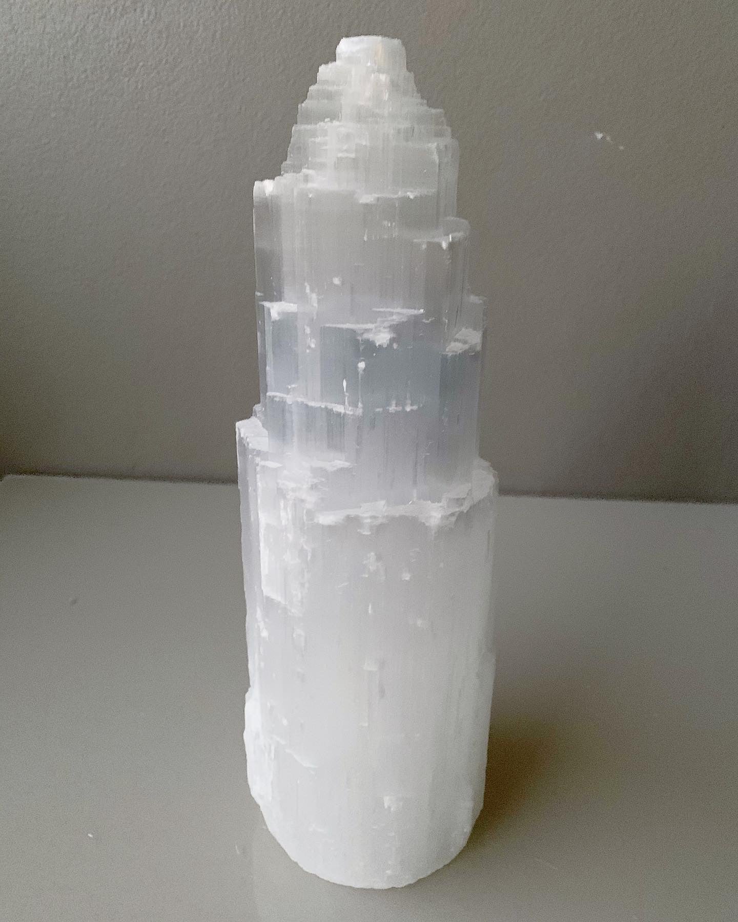 Selenite Tower Lamp - 30cm/3kg
