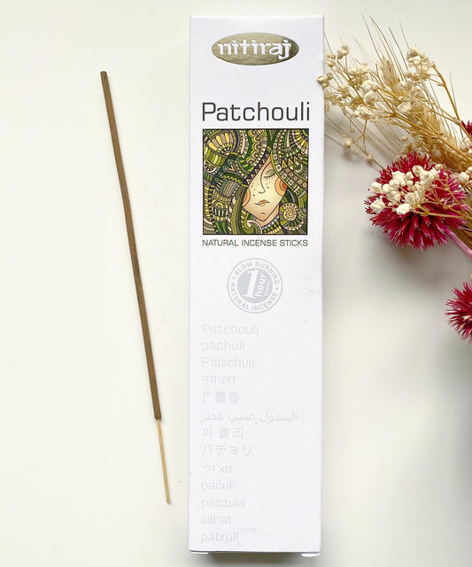 Nitiraj Platinum - Patchouli - Natural Incense Sticks