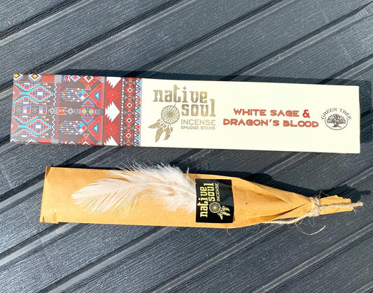 Native Soul - White Sage & Dragons Bood Incense Stick