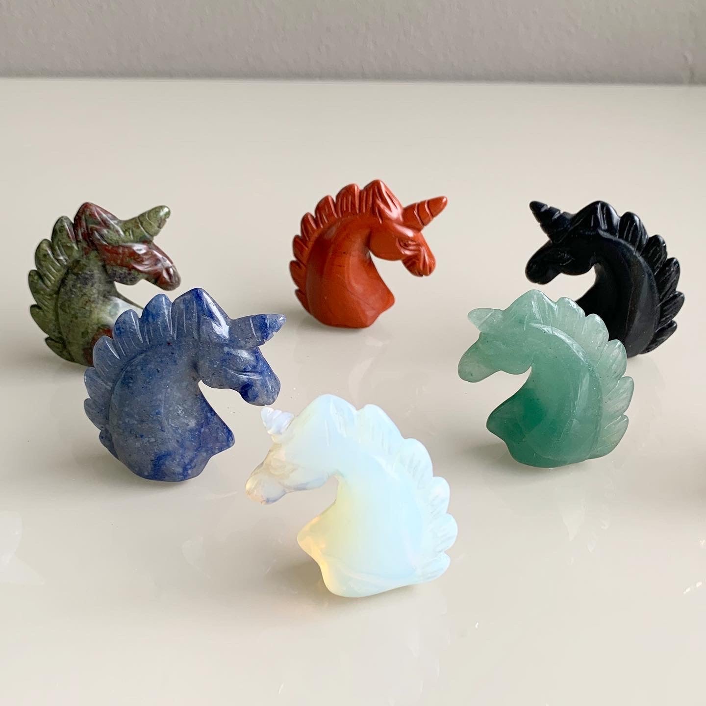 Unicorn Opalite Statue