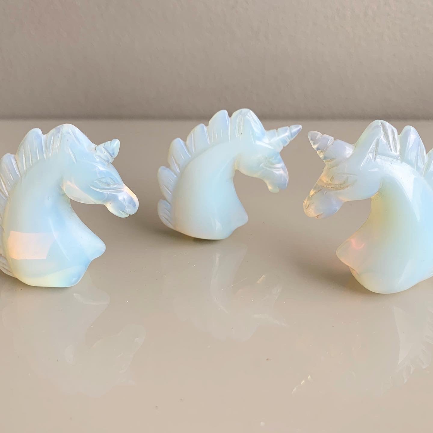 Unicorn Opalite Statue