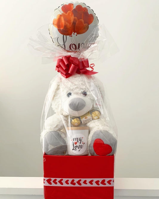 Mr Cuddles Bear ๐ป White Gift